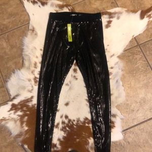 Black sequin leggings!